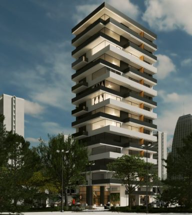 render bloque de pisos